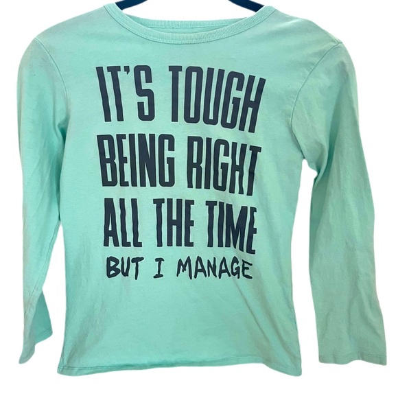 Place Other - ⭐️5/$25 Children’s Place size Medium 7/8 Boys Turquoise Long Sleeve Tee